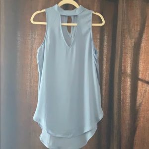 Light blue sheer BKE top.